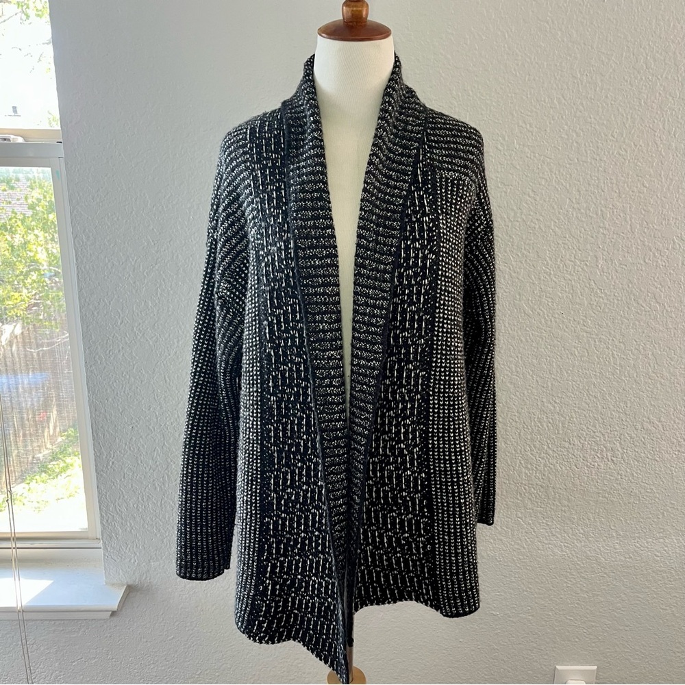J. Jill Open Front Wool Blend Cardigan Size Medium